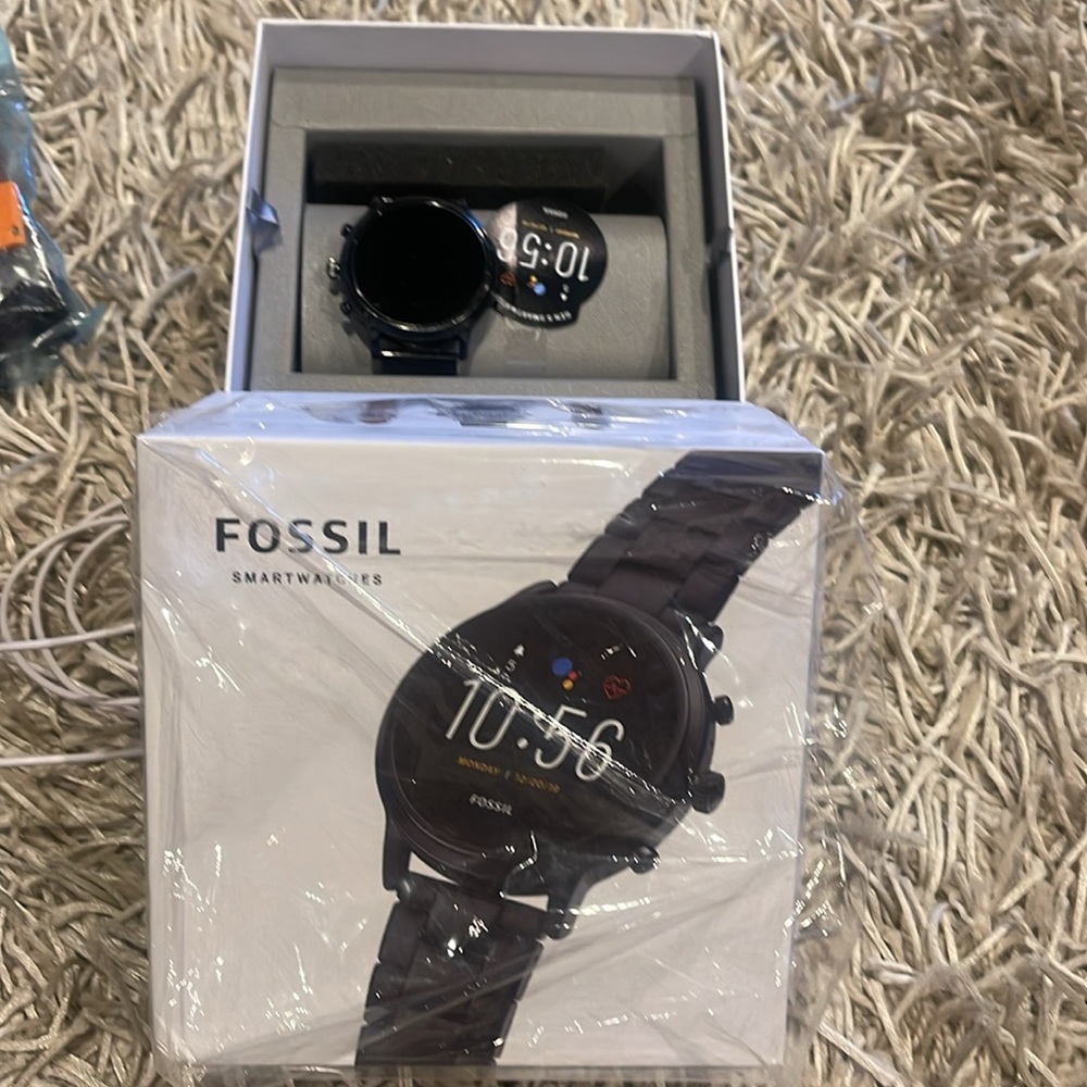 Fossil Gen 5 Smartwatch Carlyle HR Black Stainless Steel Set